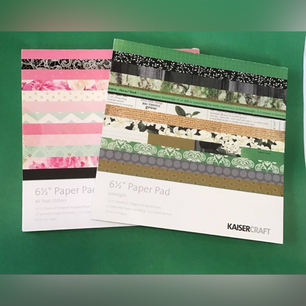Bundle of 2 Kaisercraft 6.5 paper pads